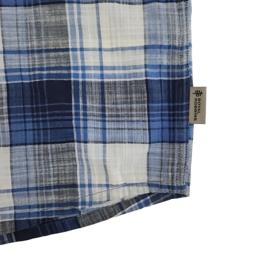 ROYAL ROBBINS men's redwood plaid short sleeve - medium - Picture 5 of 14